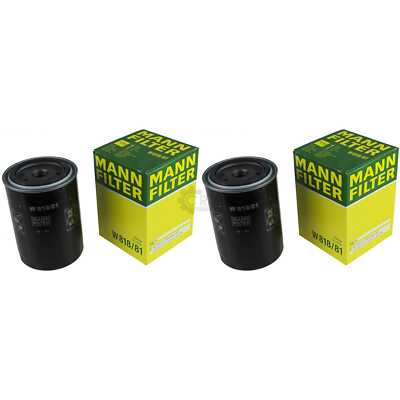 2x Original MANN-FILTER Ölfilter W 818/81 Oil Filter
