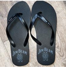 Jim Beam FlipFlops, Men Size 45/46, Black