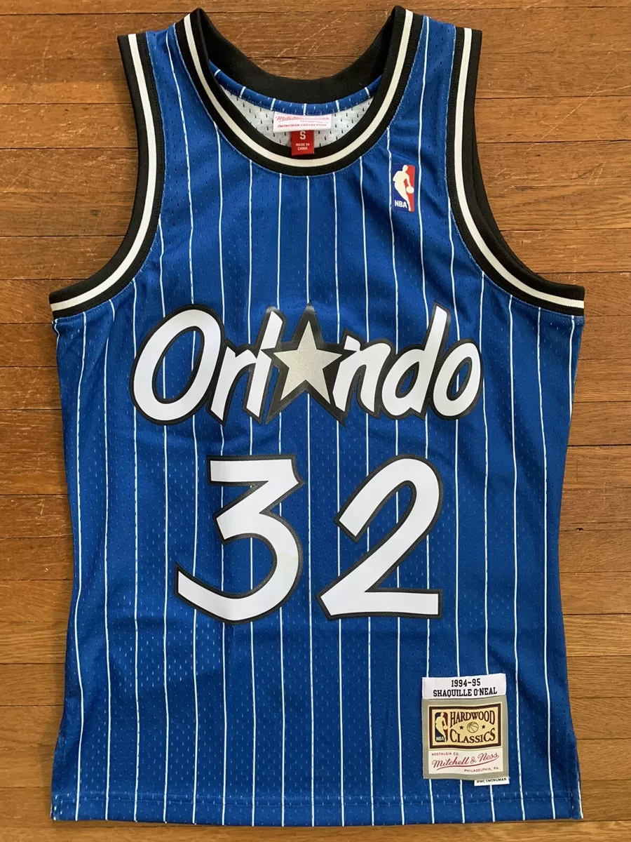 Men's Mitchell & Ness Shaquille O'Neal White Orlando Magic Hardwood  Classics Swingman Jersey