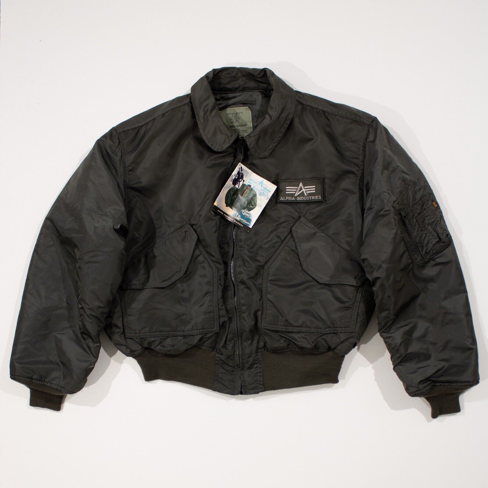 NEW OLD STOCK 90'S ALPHA INDUSTRIES CWU-45/P FLYERS JACKET