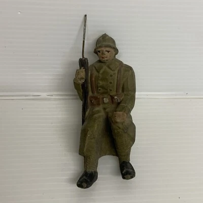 Jouet ancien soldat passager d'origine pour camion militaire citroen JRD T45 n°4 - Photo 1/4