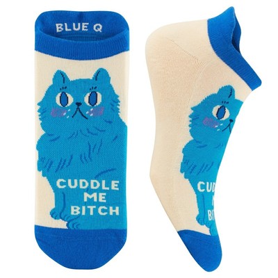 Blue Q Cuddle Me Sneaker Socken S/M lustig