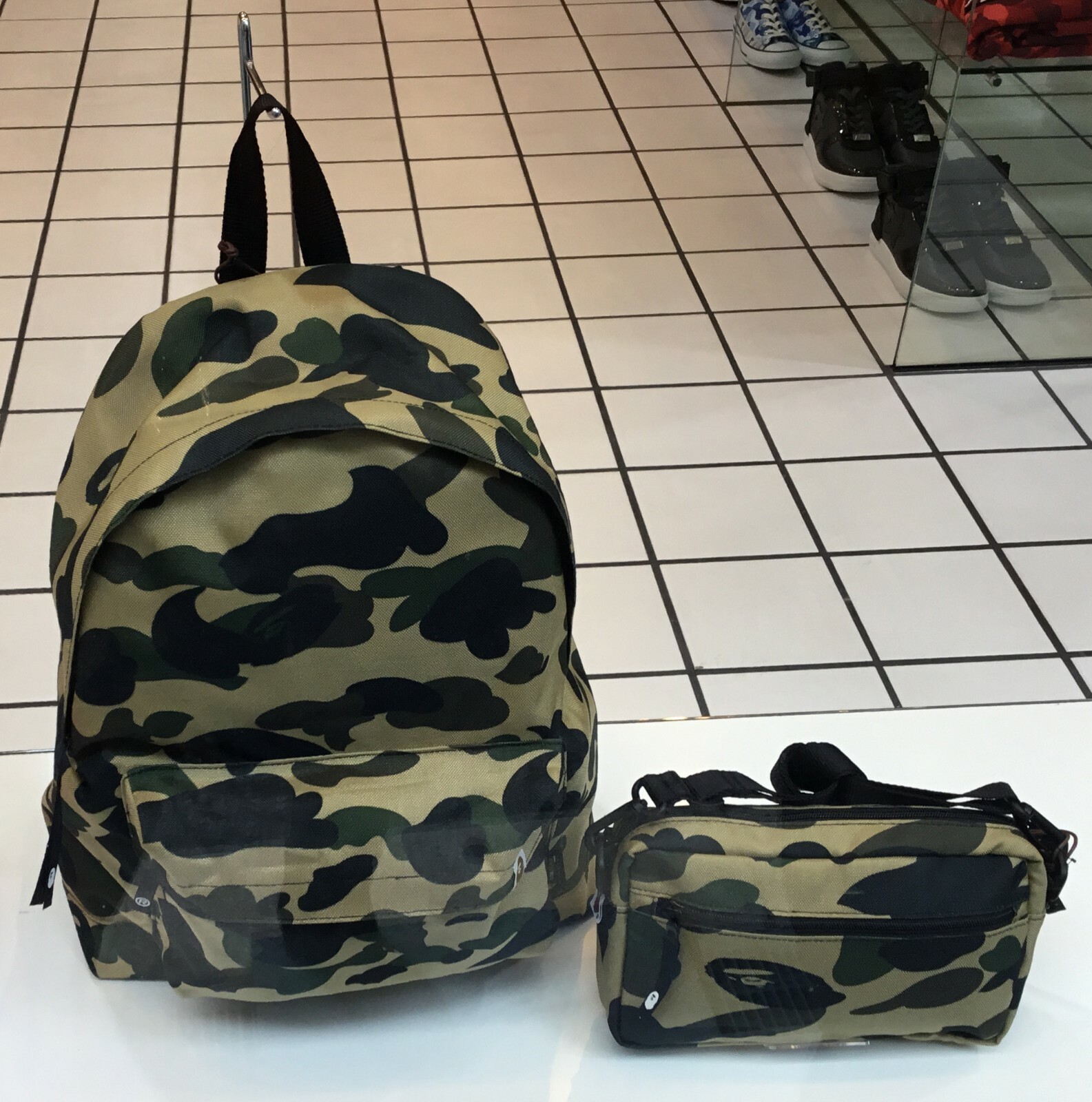 A BATHING APE Goods Men's 1ST CAMO CORDURA MINI SHOULDER BAG