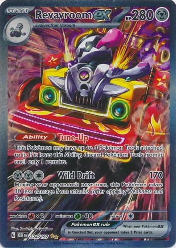 Revavroom ex - 224/197 Special Illustration Rare Obsidian Flames Pokemon TCG