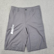 Under Armour HeatGear Shorts Mens Youth XL YXL Gray Performance Bermuda w/Tag