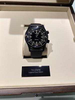 Longines Legend Diver Black Uhr, Internationale Garantie