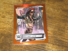 2025 Topps Chrome WWE Jacy Jayne Orange Refractor #21/25