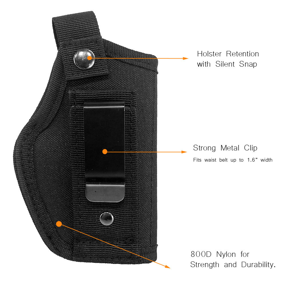 IWB Gun Holster Tactical Tuckable Concealed Carry for Compact Sub-Compact Pistol