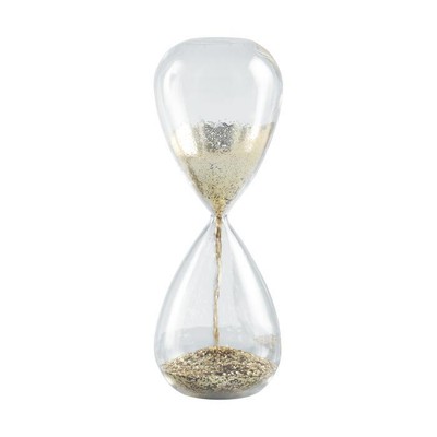 Mascagni Clessidra Decorativa in vetro con sabbia bicolore H 50 cm