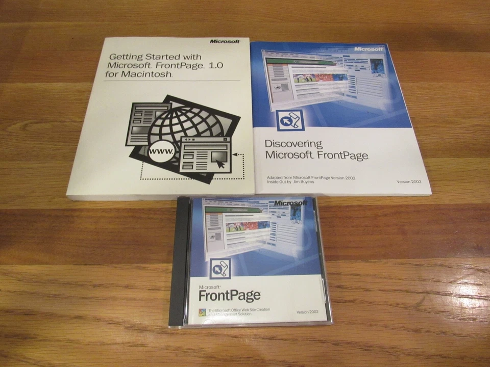 Microsoft Front Page Version 2002 Web Site Software Product Key Original Package - Image 4 of 4