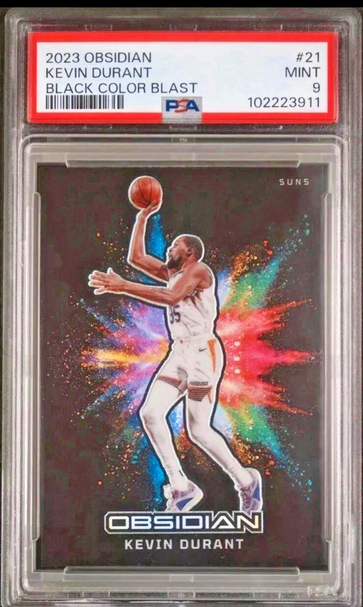 2023 OBSIDIAN KEVIN DURANT BLACK COLOR BLAST PSA 9