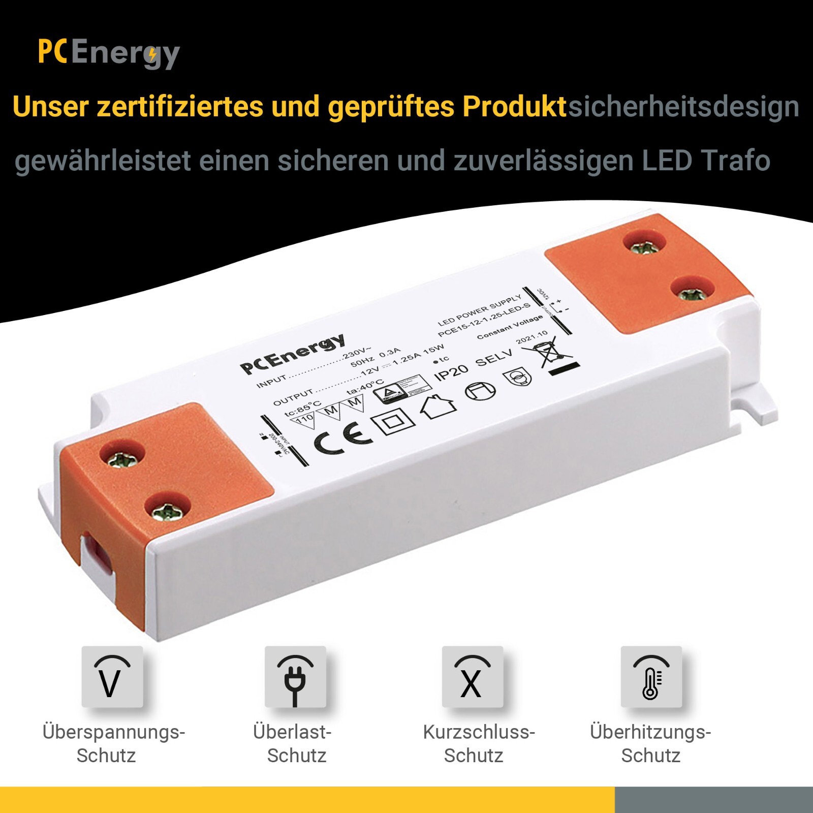 MEEKBOS LED Trafo 100W 12V - Netzteil Für LED Streifen & Spots Ohne Flimmern