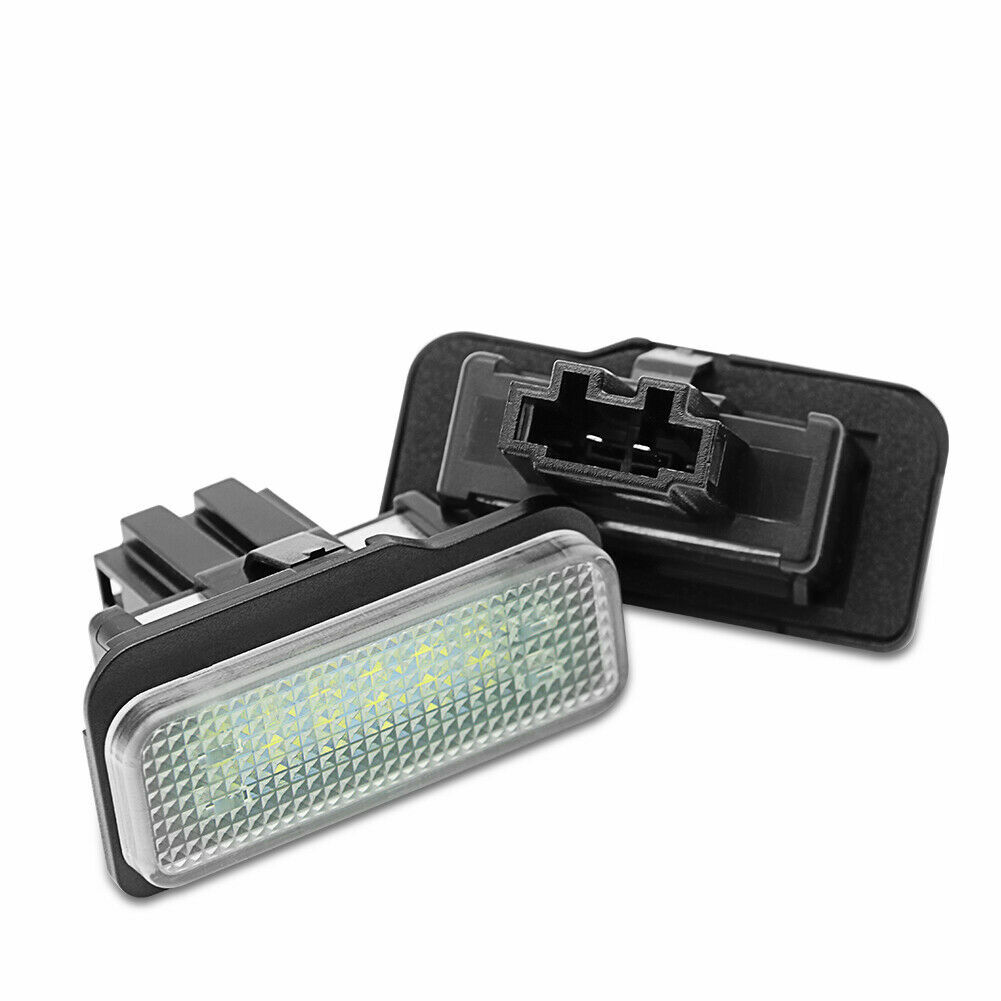 2 PLACCHETTE Luci TARGA LED PER Mercedes Classe E C CLS SLK CANBUS Bianco 6.500K