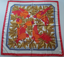 Hermès Carré/Seidentuch Les Perroquets/Papageien - 88 x 88 cm , sehr schön, rar