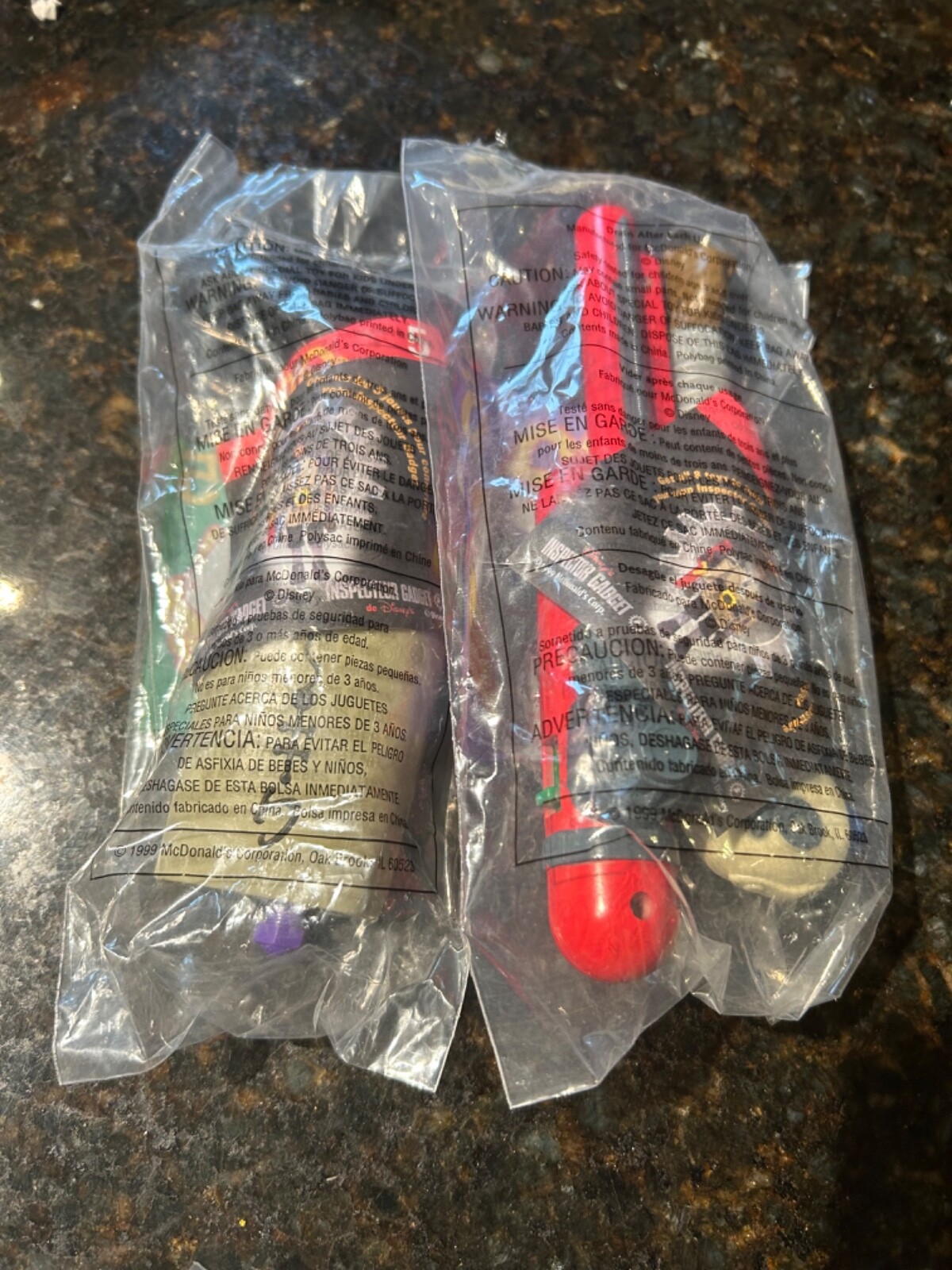 1999 Inspector Gadget McDonald’s Happy Meal Toy Set Of 8 NIB Complete MIP - Picture 7 of 9