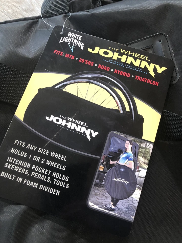 Estuche de viaje Johnny Bag Lightning Wheel blanco NUEVO Foto 2 de 4
