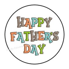 30 HAPPY FATHERS DAY ENVELOPE SEALS LABELS PARTY FAVORS STICKERS 1.5"