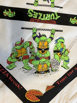 VTG 90s-TMNT-Teenage Mutant Ninja Turtles Pizza-Bandana