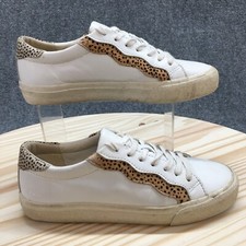 Madewell Shoes Mens 6 Womens 7.5 Casual Low Top Sneakers White Brown Leather
