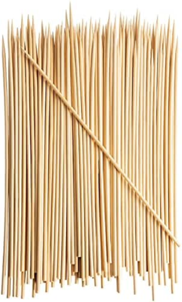 iPEAK Spiedini di bambÃ¹ 30,5 cm bastoncini di legno durevoli spiedo naturale pe