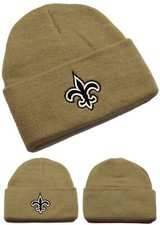 New Orleans Saints New NFL Reebok Cuffed Toque Beanie NOLA Gold Knit Era Hat Cap