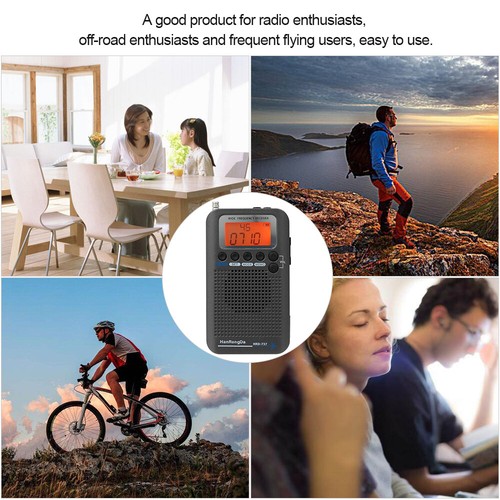 Portable Full Band Radio Aircraft Band Receiver FM/AM/SW/ CB/Air/VHF LCD U1P1 - Afbeelding 8 van 22