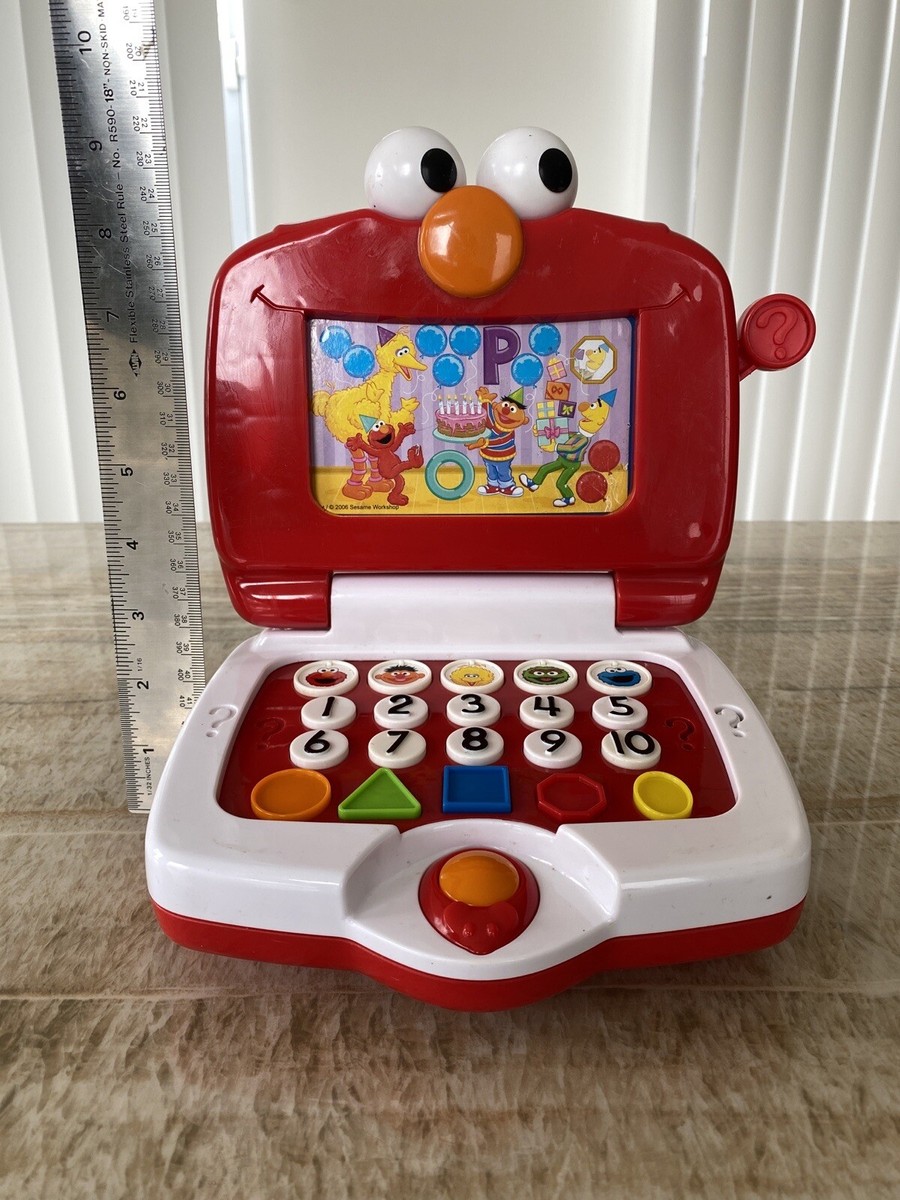 Sesame Street ELMO'S LEARNING FUN LAPTOP with One Double Sided