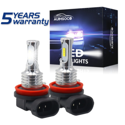 H11 LED Headlight Super Bright Bulbs Conversion Kit 6000K White LOW BEAM 2-Pack