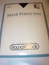 WOMENS OFF BLACK CONTROL TOP SHEER PERFECTION Pantyhose STOCKINGS NYLONS SIZE B