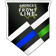 BL2-005B America's Front Line Lapel Pin Support Police Military Veteran Border P