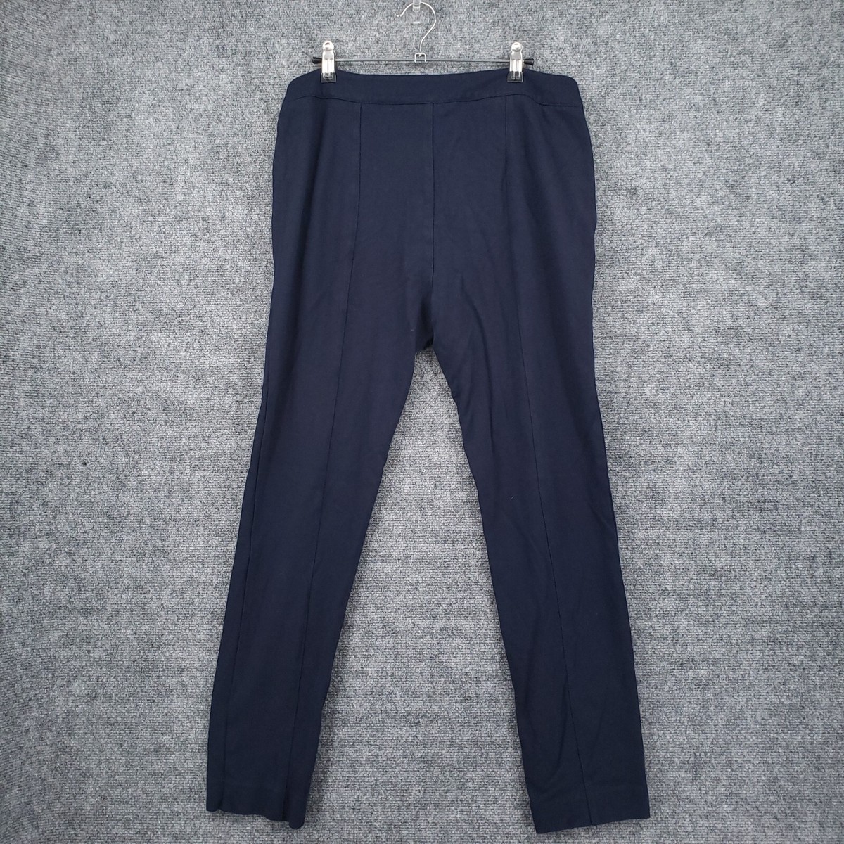 Cabi Pants Womens 8 Navy Blue Capote Trouser Classic Mid