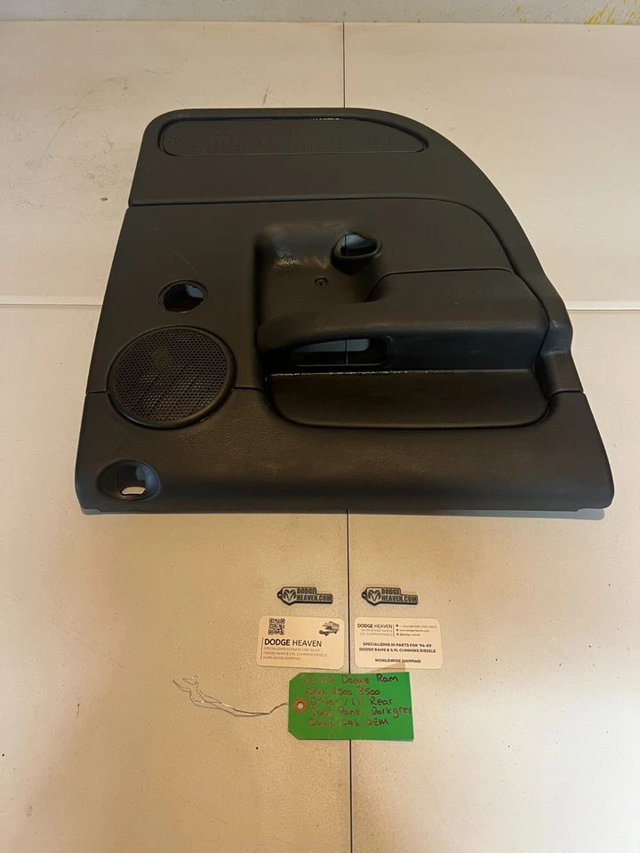 Panel de puerta trasera izquierda gris oscuro OEM 2002-2005 Dodge Ram 1500 2500 3500 Drivers Foto 3 de 4
