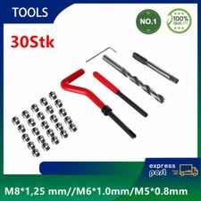 30Stk. Gewinde Reparatur Werkzeug Helicoil Set Auto Gewindeschneider M4 M5 M8