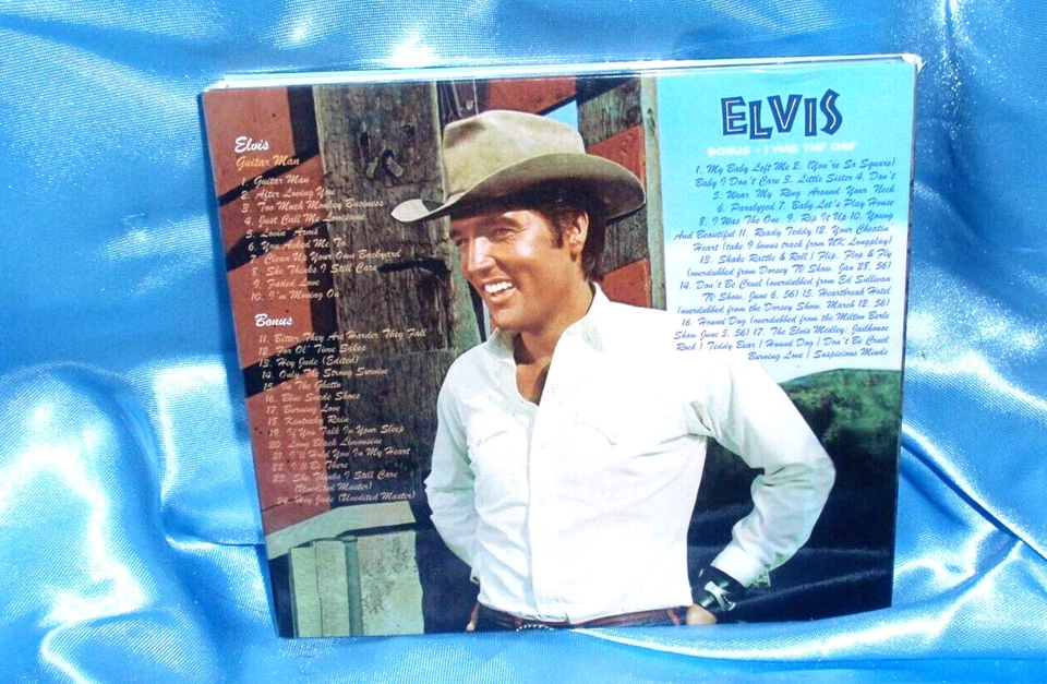 ELVIS Guitar Man RARE 81' Remix Songs &I WAS THE ONE 2 CD Set Many unheard songs - Image 2 of 3