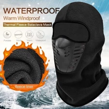 Balaclava Ski Full Face Mask Windproof Fleece Neck Warm for Winter Cold Weather
