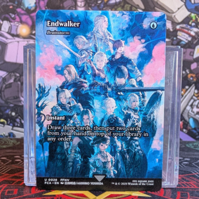 Endwalker Brainstorm 0028 MTG Magic Final Fantasy Fullart Borderless  