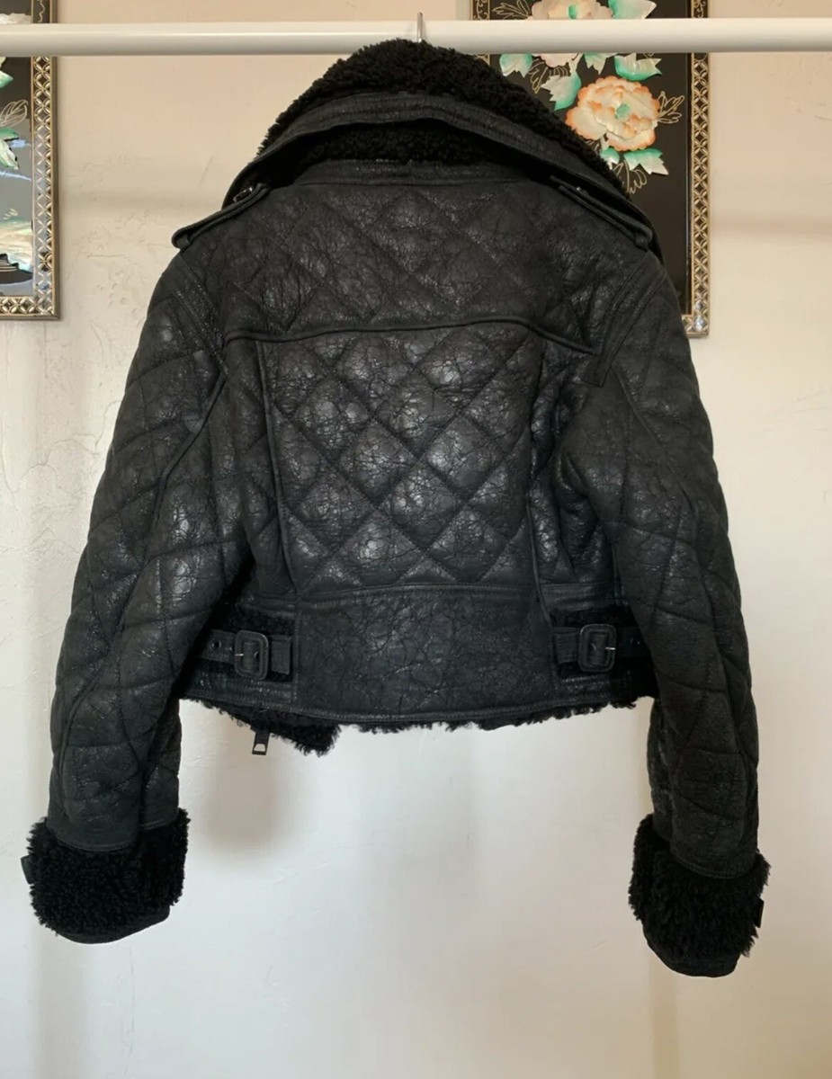 Burburry Prorsum ジャケット　サイズ38 Leather biker jacket Burberry Black size 38 IT in Leather