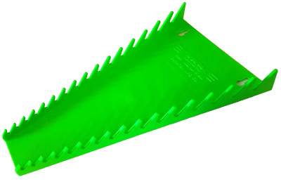 Vim V516 - Neon Green Plastic 16 Wrench Gripper Storage Rack Hang Tool Organizer