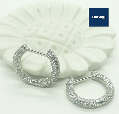 Charmsy Silver Orecchini A Cerchio In Argento 925 Con Zirconi – 3 Dimensioni 13-20 Mm – Regalo In Scatola - 2