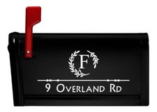 Customizable Personalized Address Name Mailbox House Number Vinyl Decal Sticker