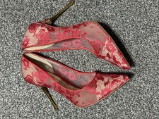 Nicholas Kirkwood Women's Red Red Gold Stiletto Heel Shoes Size 40