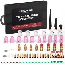 TIG Welding Torch Accessories kit 71 Pcs Alumina Nozzle Collets Body 71 PCS