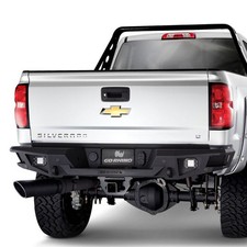 For Chevy Silverado 3500 Hd 15-19 Bumper Br20 Replacement Full Width Black Rear For Chevy Silverado 3500 Hd 15-19 Bumper Br20 Replacement Full Width Black Rear