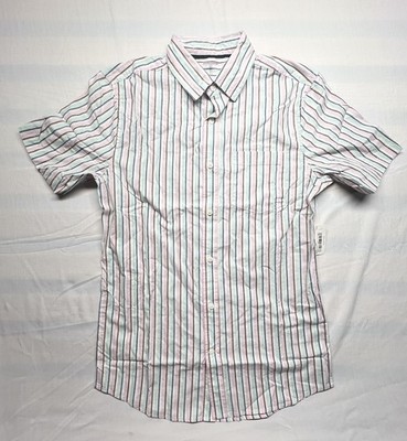 Amazon Essentials Men s Slim-Fit Short Sleeve Poplin Shirt Size Small NEW