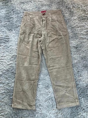 Merona Ripp Samt Hose Vintage 90er beige 36x32 Made in Egypt Baumwolle