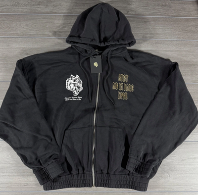 Darc Sport Wolves Bury Me In Darc NFGU Black Zip Hoodie LIMITED