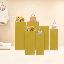 6 PCS Display Pedestal Stand, Metal Display Pedestal Stands for Birthday Party