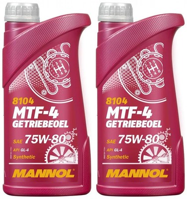 2l Mannol 8104 MTF-4 Getriebeoel 75W-80 GL-4 2x1l 