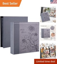 Extra Large Capacity Leather Photo Album: Safeguard 600 Memories in Style