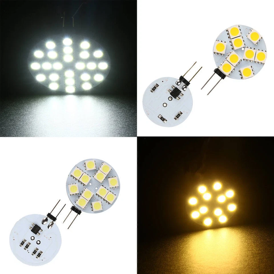 10/6PCS G4 LED DC 12V 1W 2W 3W SMD Leuchtmittel Lampen Dimmbar Kaltweiß Warmweiß - Bild 3 von 4